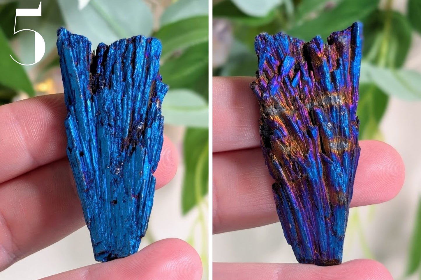 Titanium Aura Kyanite Fan