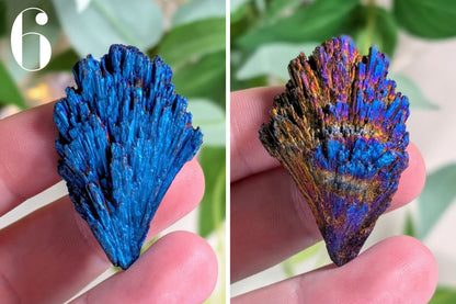 Titanium Aura Kyanite Fan