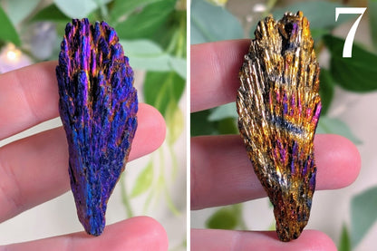 Titanium Aura Kyanite Fan