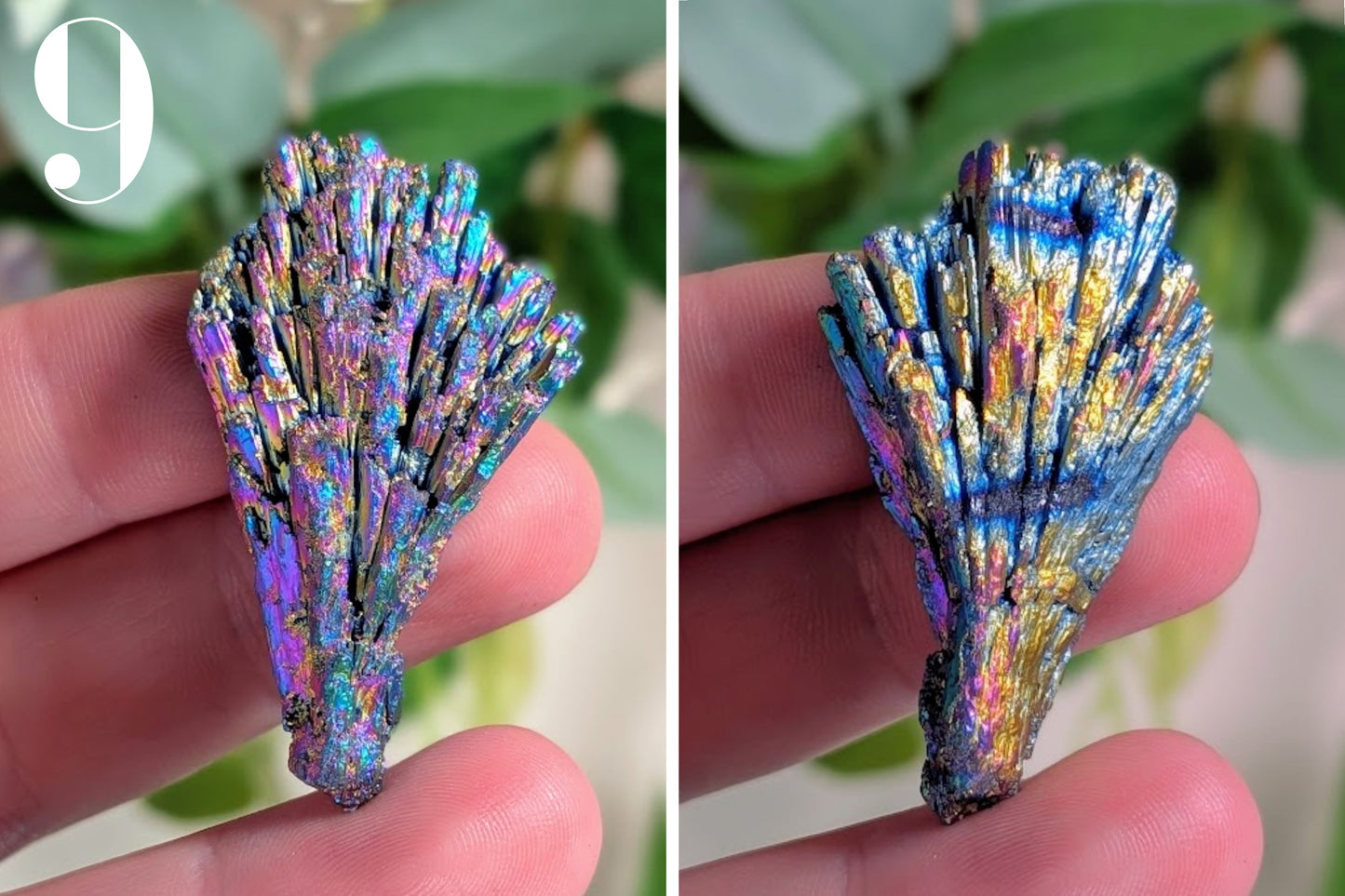 Titanium Aura Kyanite Fan