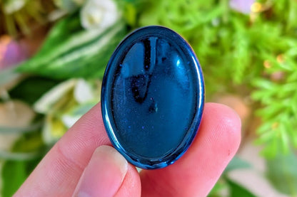 Rainbow Hematite Worry Stone