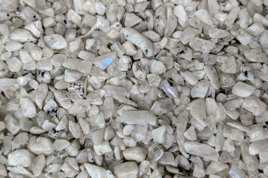 Rainbow Moonstone Chips - 2 oz Bag