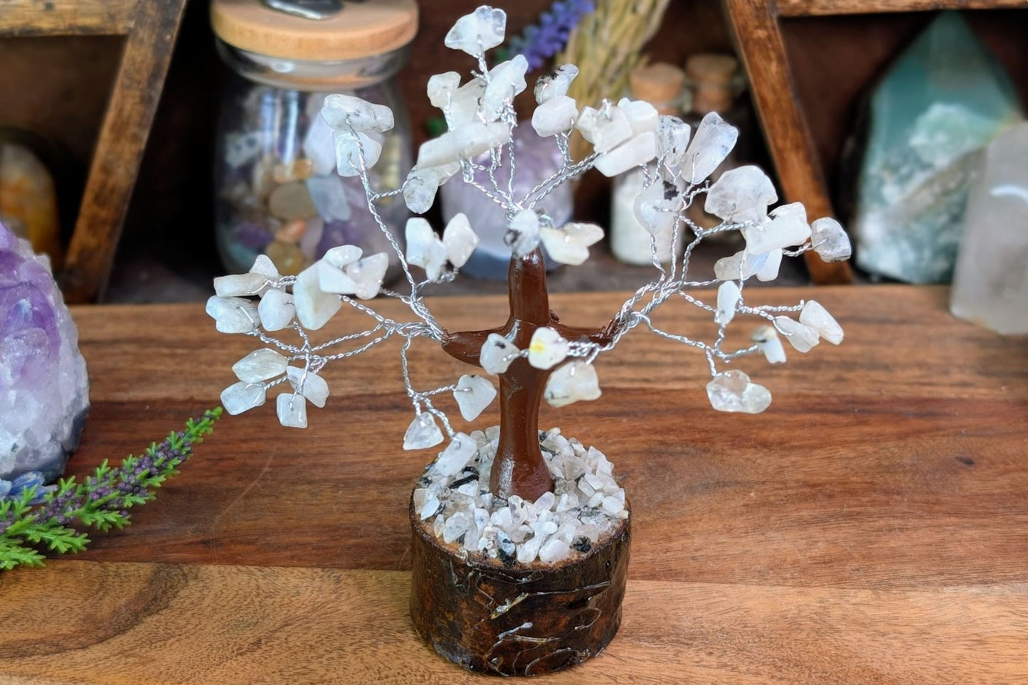 Rainbow Moonstone Gem Tree