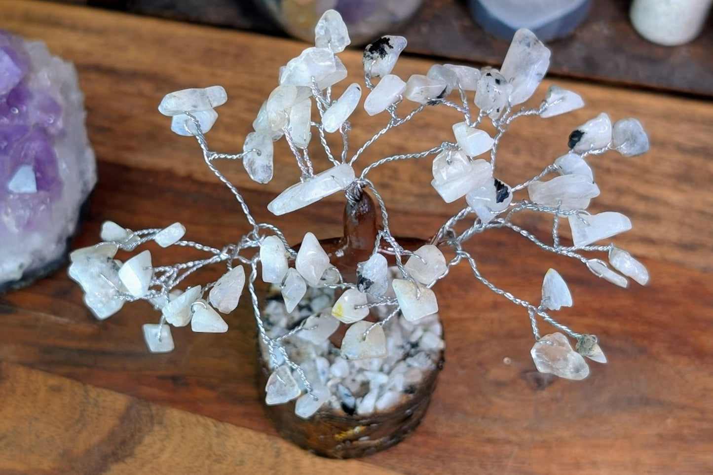 Rainbow Moonstone Gem Tree