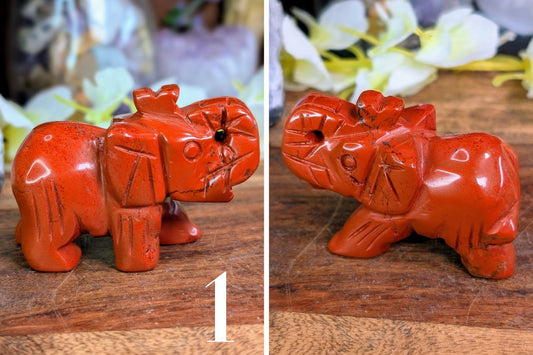 Red Jasper Elephant