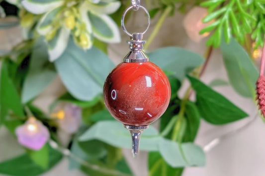 Red Jasper Orb Pendulum
