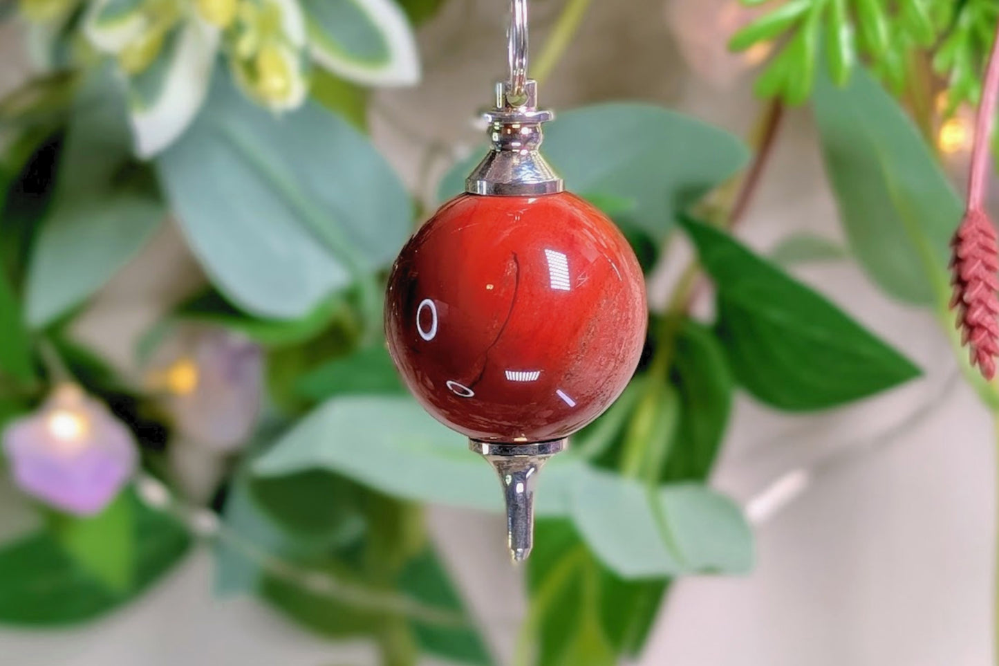 Red Jasper Orb Pendulum