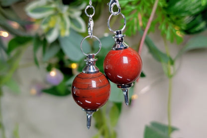 Red Jasper Orb Pendulum