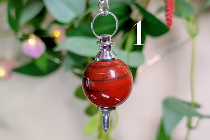 Red Jasper Orb Pendulum