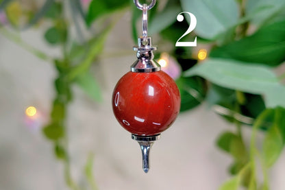 Red Jasper Orb Pendulum