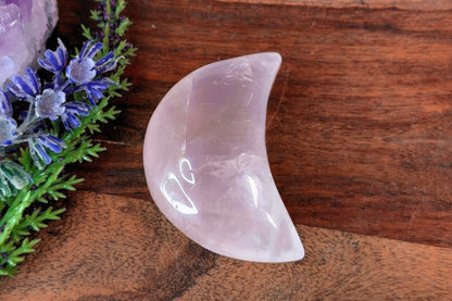 Rose Quartz Crescent Moon
