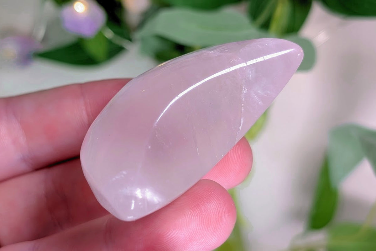 Rose Quartz Crescent Moon