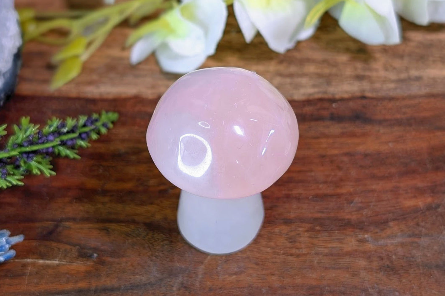 Rose Quartz Mushroom