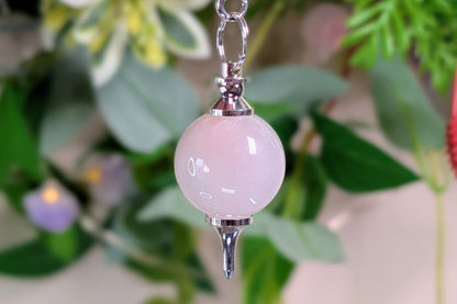 Rose Quartz Orb Pendulum