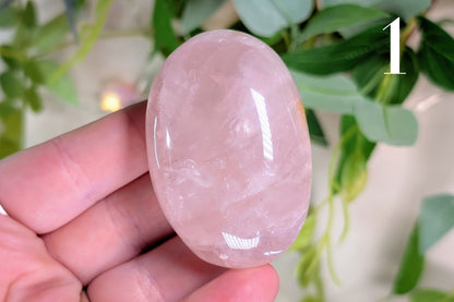 Rose Quartz Palm Stone