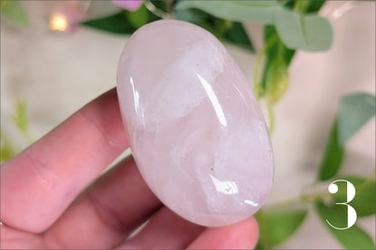 Rose Quartz Palm Stone