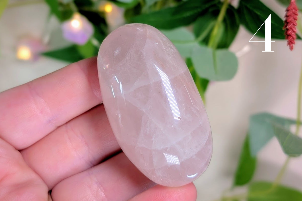 Rose Quartz Palm Stone