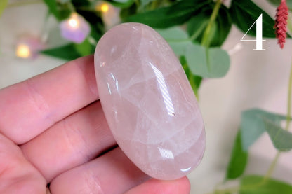 Rose Quartz Palm Stone