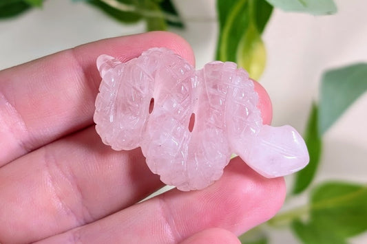 Rose Quartz Snake