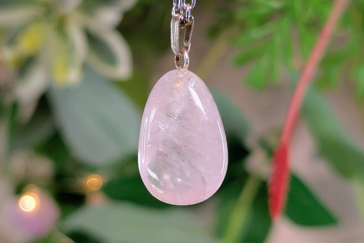 Rose Quartz Tumbled Necklace