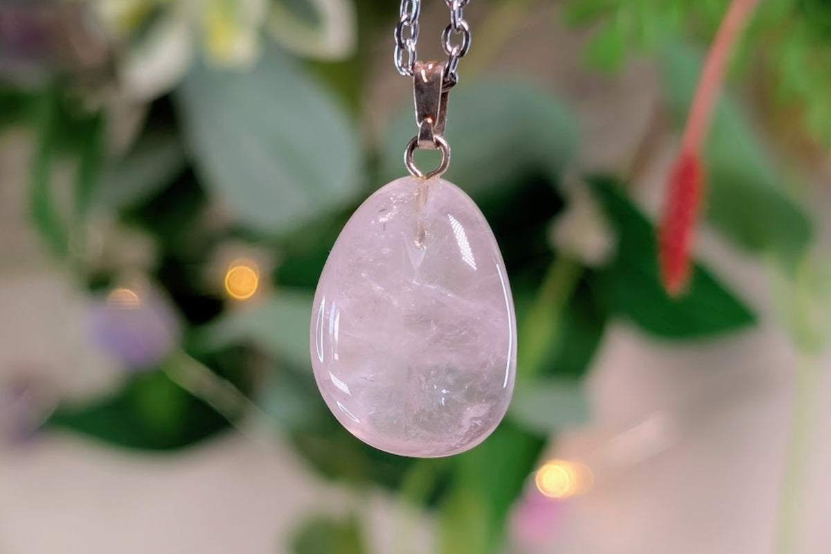 Rose Quartz Tumbled Necklace