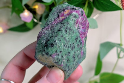 Ruby Zoisite Rough Specimen