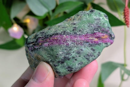 Ruby Zoisite Rough Specimen