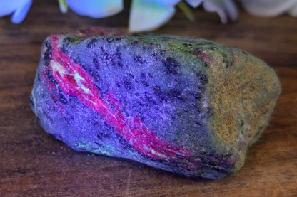 Ruby Zoisite Rough Specimen