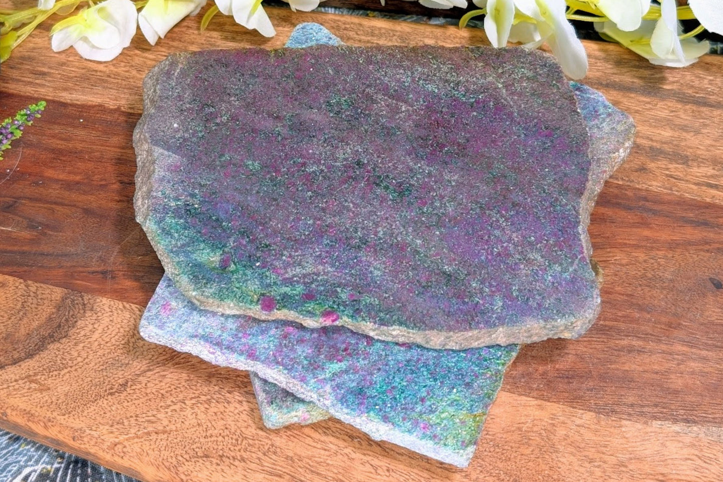 Ruby Zoisite Slab