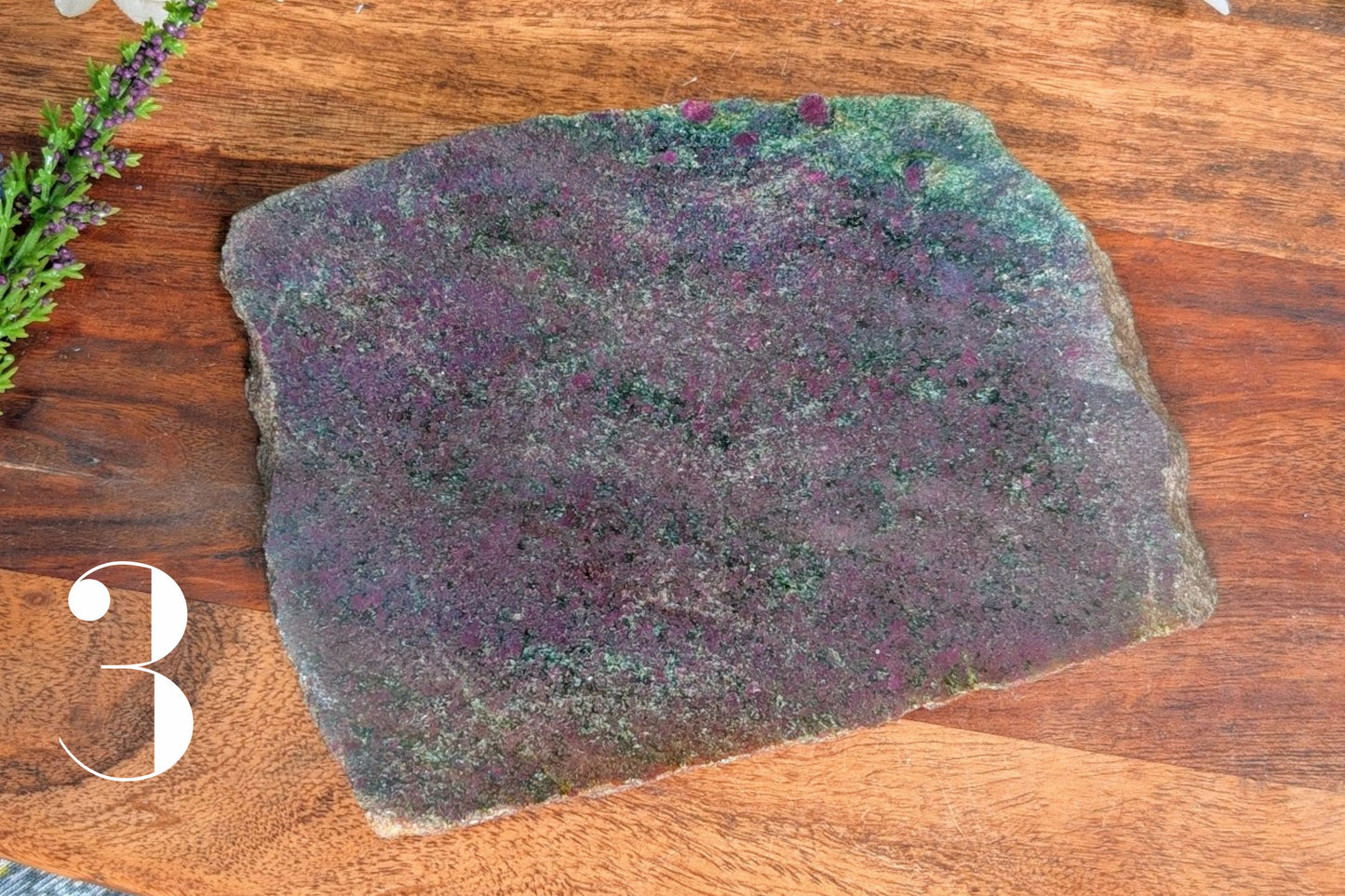 Ruby Zoisite Slab