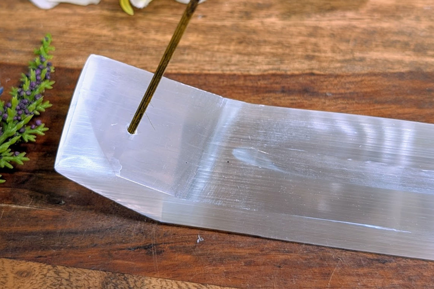 Selenite Incense Holder