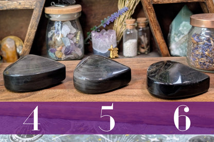 Silver Sheen Obsidian Heart