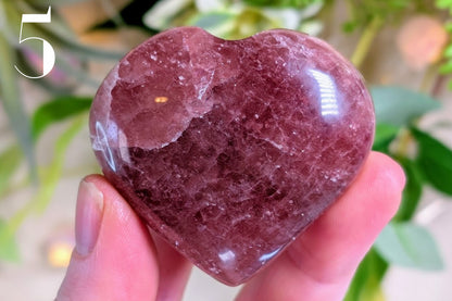 Strawberry Quartz Heart