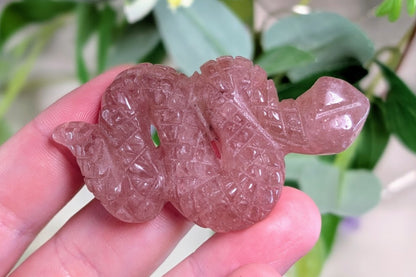 Strawberry Quartz Snake