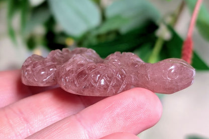 Strawberry Quartz Snake