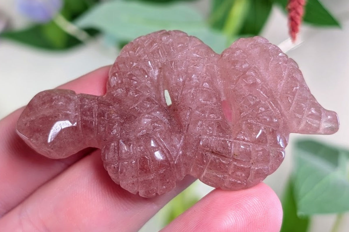 Strawberry Quartz Snake