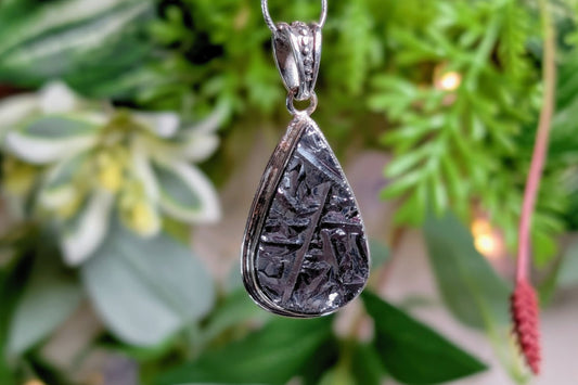 Terahertz Tear Drop Sterling Silver Necklace