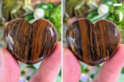 Tiger Eye Heart