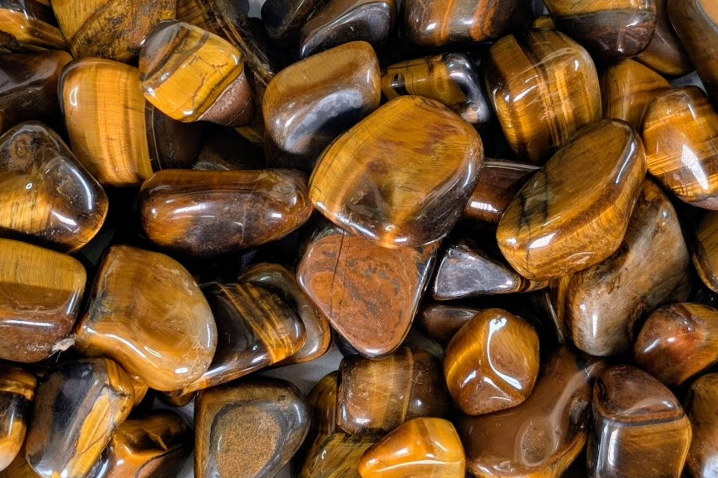 Tiger Eye Tumbled - Set of 4