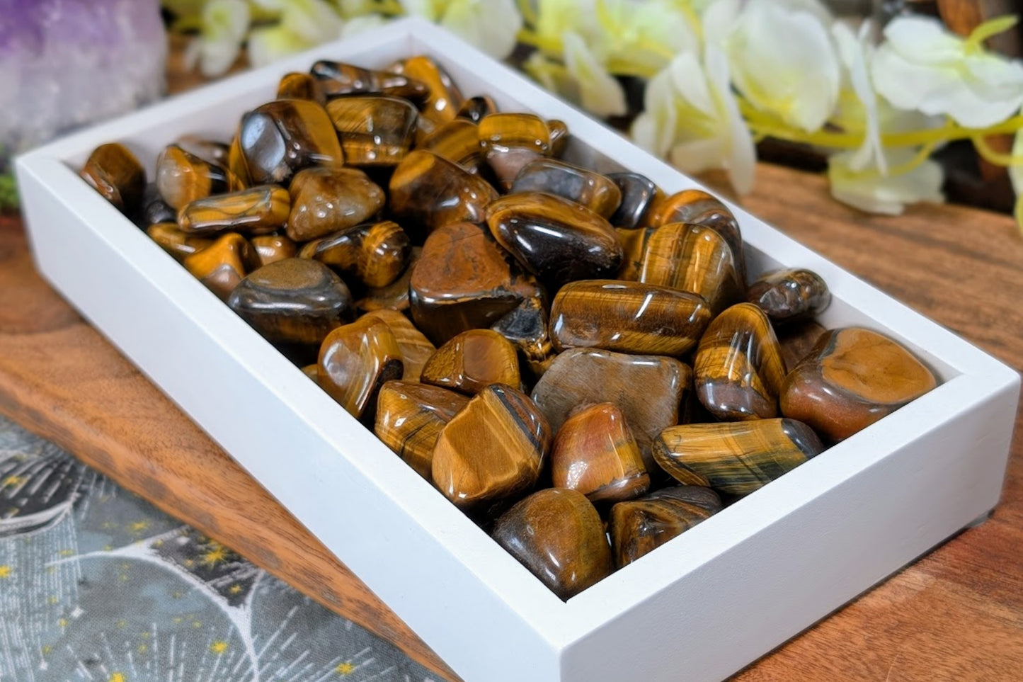 Tiger Eye Tumbled - Set of 4