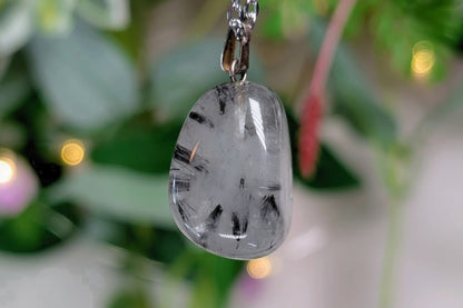 Tourmalinated Quartz Tumbled Necklace