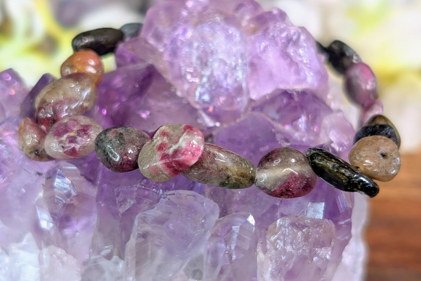 Tourmaline Mix Tumbled Bracelet