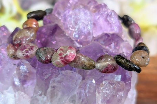 Tourmaline Mix Tumbled Bracelet