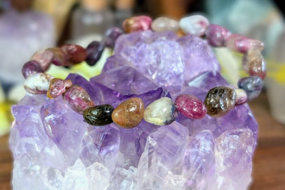 Tourmaline Mix Tumbled Bracelet