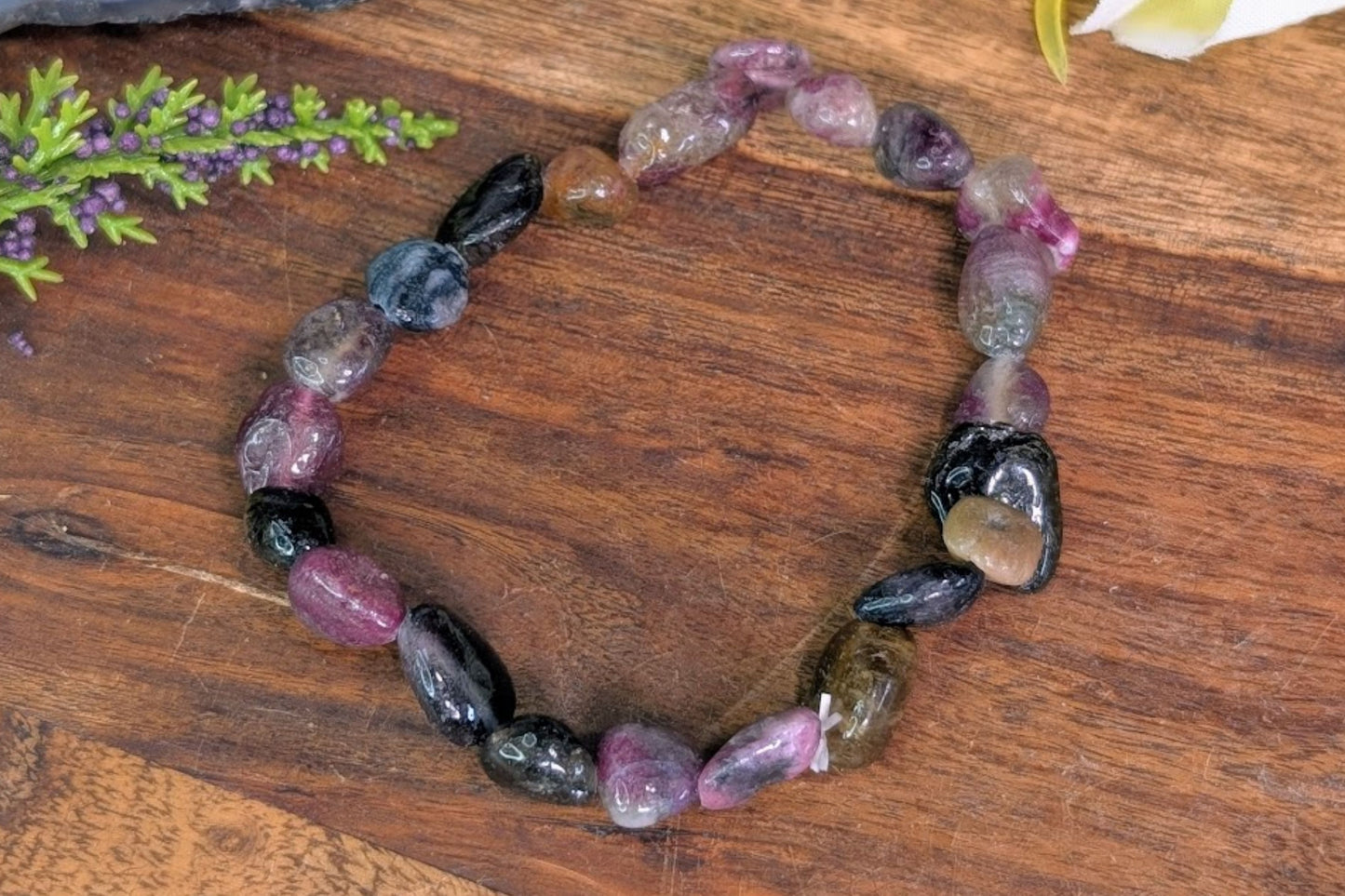 Tourmaline Mix Tumbled Bracelet