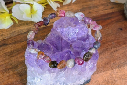 Tourmaline Mix Tumbled Bracelet