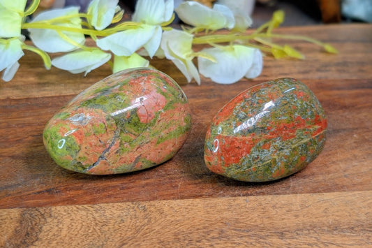 Unakite Palm Stone