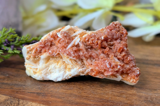 Vanadinite on Barite Specimen