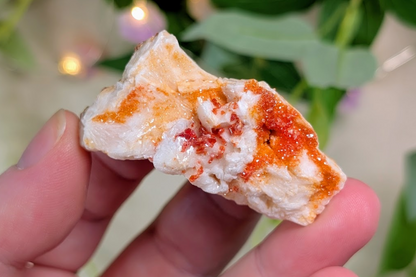 Vanadinite on Barite Specimen