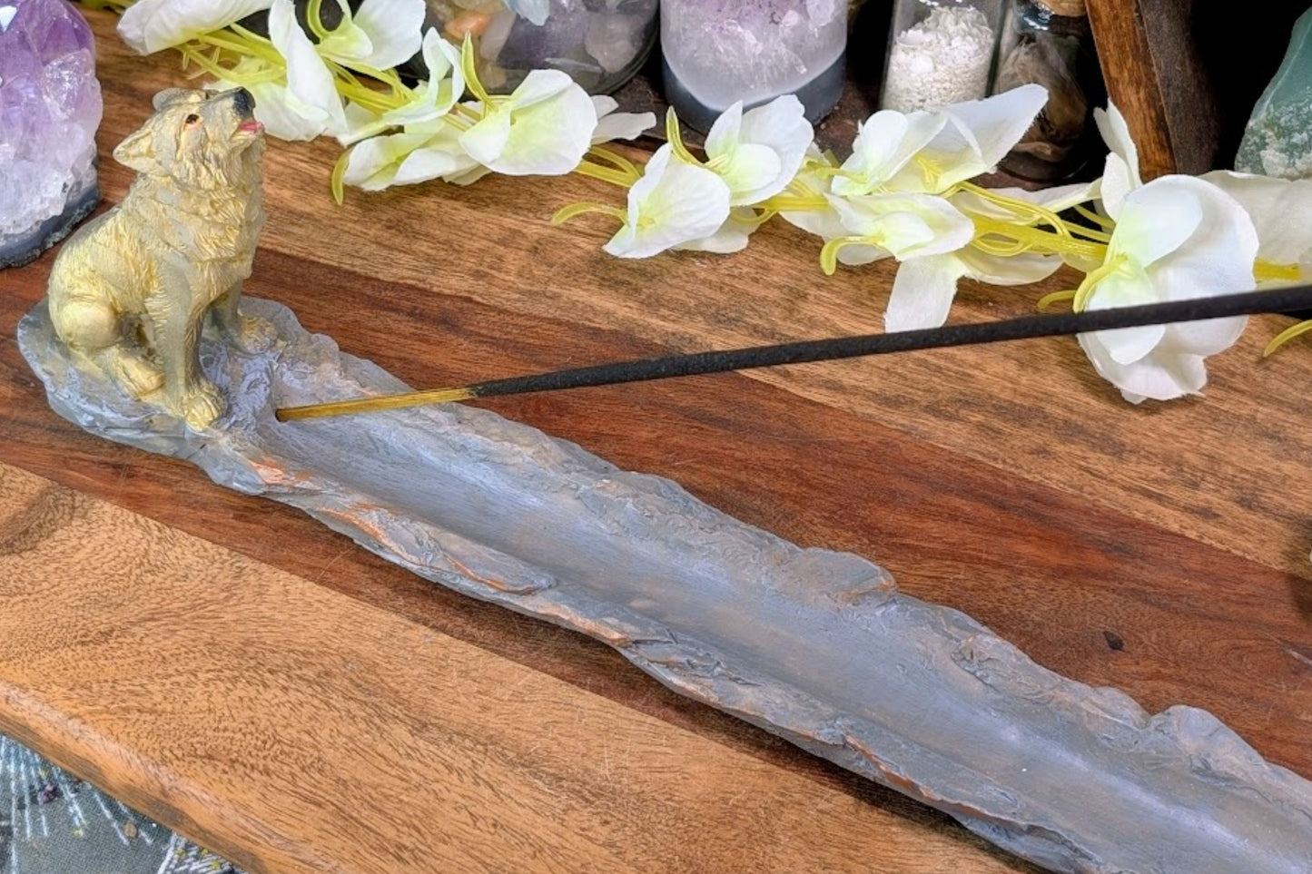 Wolf Incense Holder
